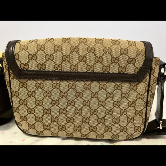 COPY - 100% authentic Gucci GG canvas messenger bag .. preloved - Picture 8 of 8